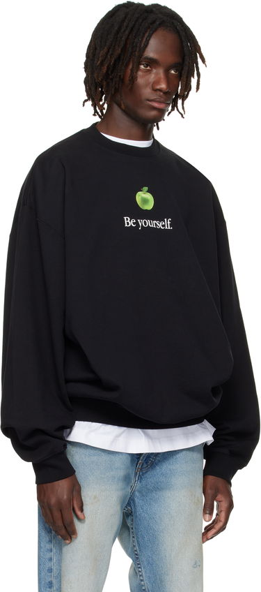 Суитчър VETEMENTS VETEMENTS 'Be Yourself' Oversized Sweatshirt Черно | UH76HD350B, 1