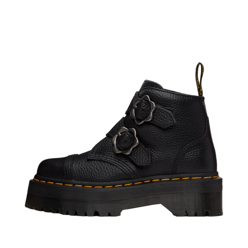 Кецове и обувки Dr. Martens Devon Flower Buckle Platform Черно | 27642001