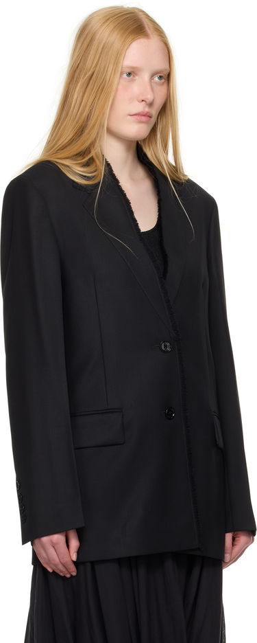 Яке TOTEME TOTEME Raw Lapel Blazer Черно | 253-WRZ0054-FB0435, 1