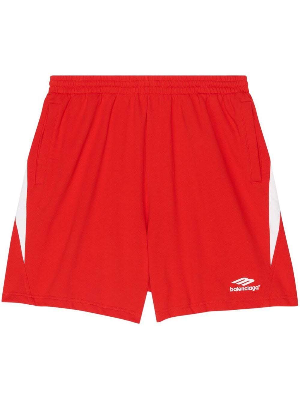Къси панталони Balenciaga Logo Sweatshorts Червено | 697991TMVA66174, 0