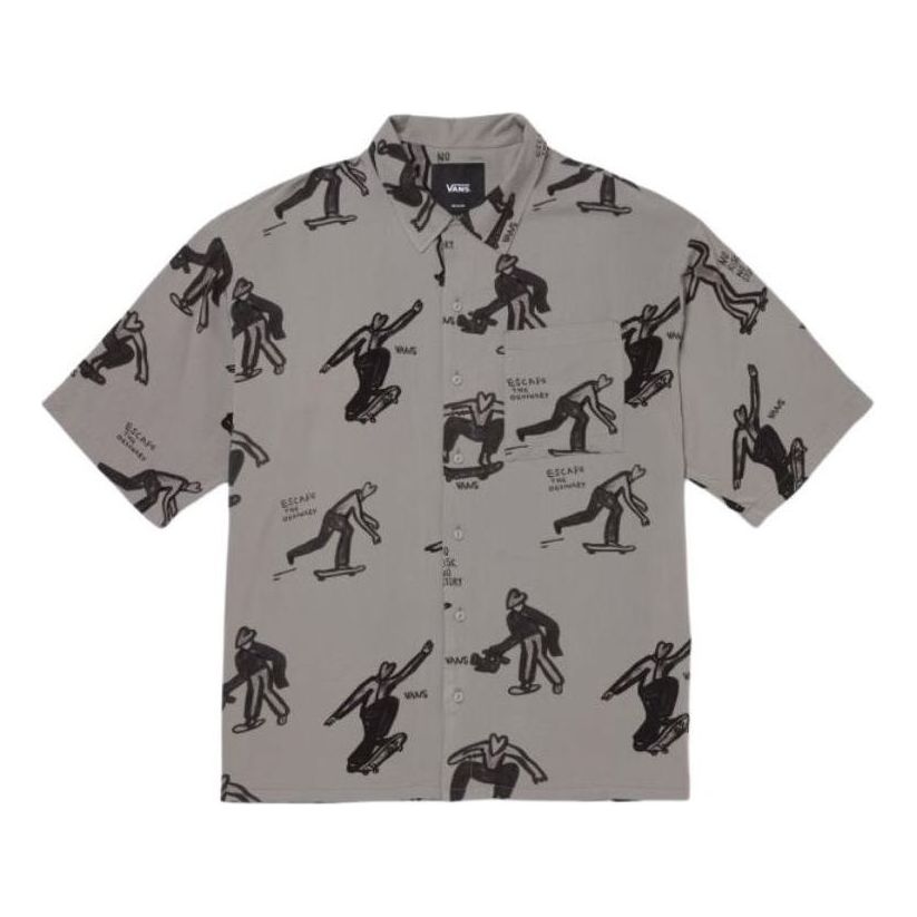 Риза Vans Artist Collection Short-Sleeved Shirt Сиво | VN000J2XDGC1, 0