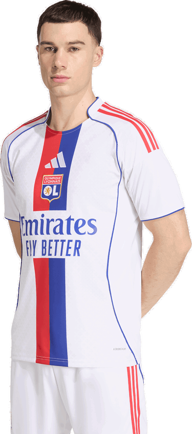 Фланелка adidas Performance Olympique Lyonnais 25/26 Home Jersey Бяло | JD1396, 4