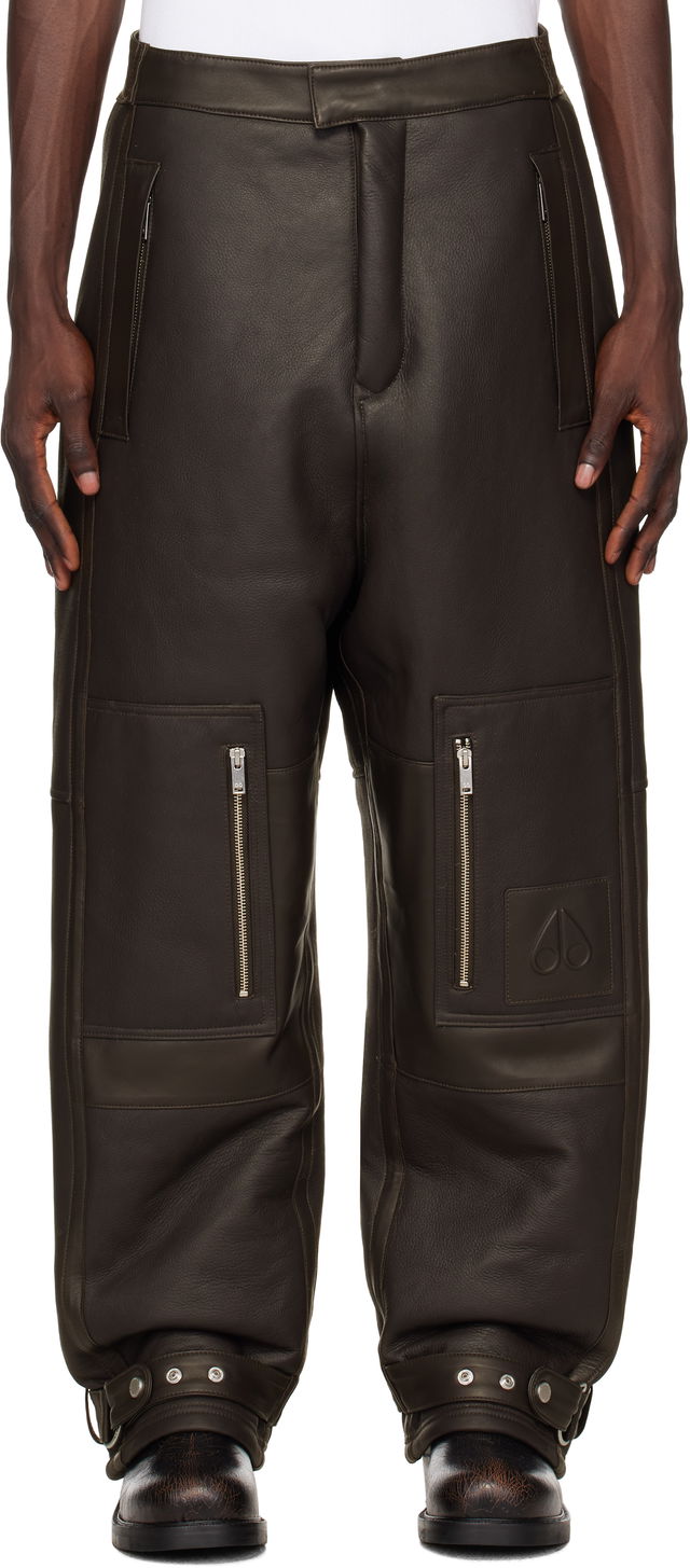 Leather Cargo Pants