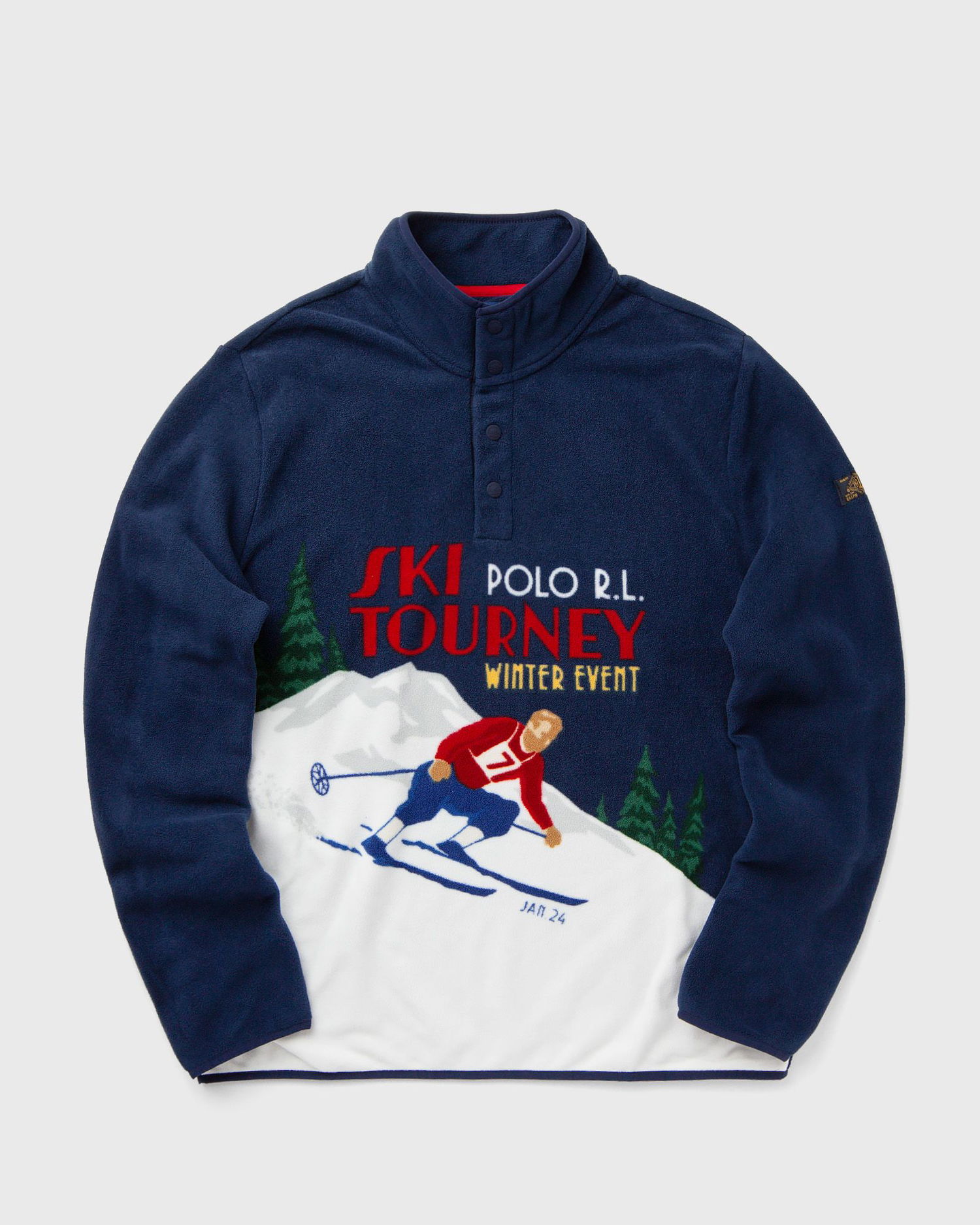 Суитчър Polo by Ralph Lauren Half-Zips Sweatshirt With Print Синьо | 710952219001, 0