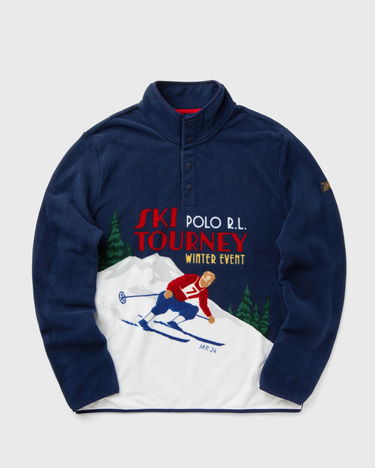 Суитчър Polo by Ralph Lauren Half-Zips Sweatshirt With Print Синьо | 710952219001, 0