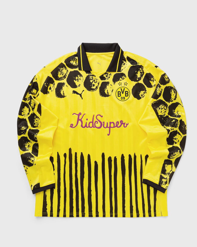 Фланелка Puma KidSuper BVB Retro Long Sleeve Shirt Жълто | 782753-02