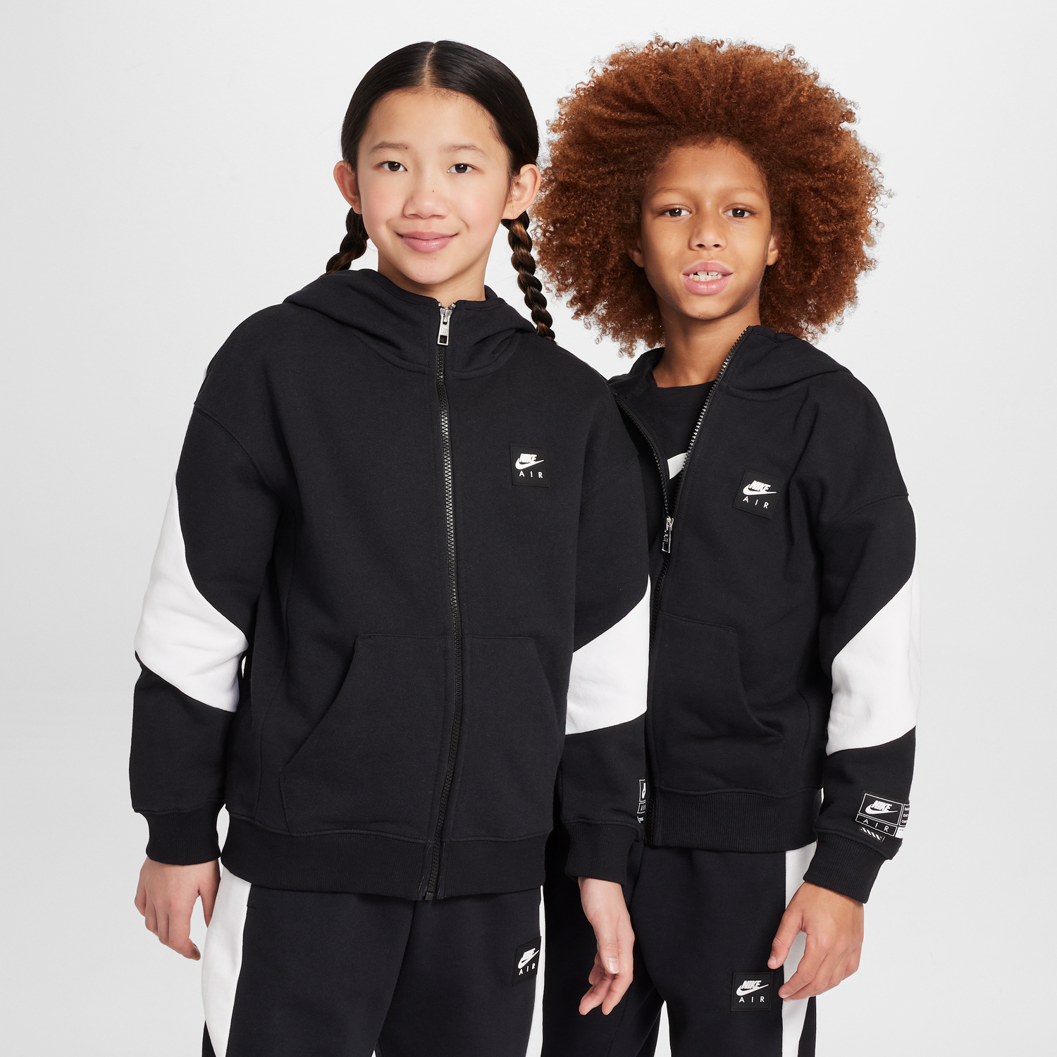 Суитчър Nike Nike Air Full-Zip Fleece Hoodie Черно | HV1219-010, 0