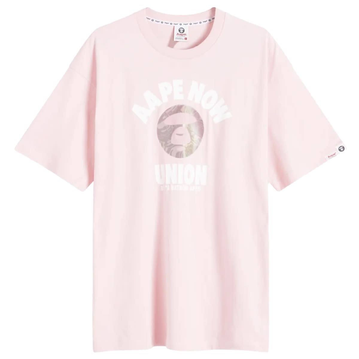 Тениска AAPE by A Bathing Ape AAPE Union Moonface T-Shirt Розово | AAPTEM1447XXMPKL, 1