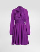 Dolce & Gabbana Draped Chiffon Mini Dress