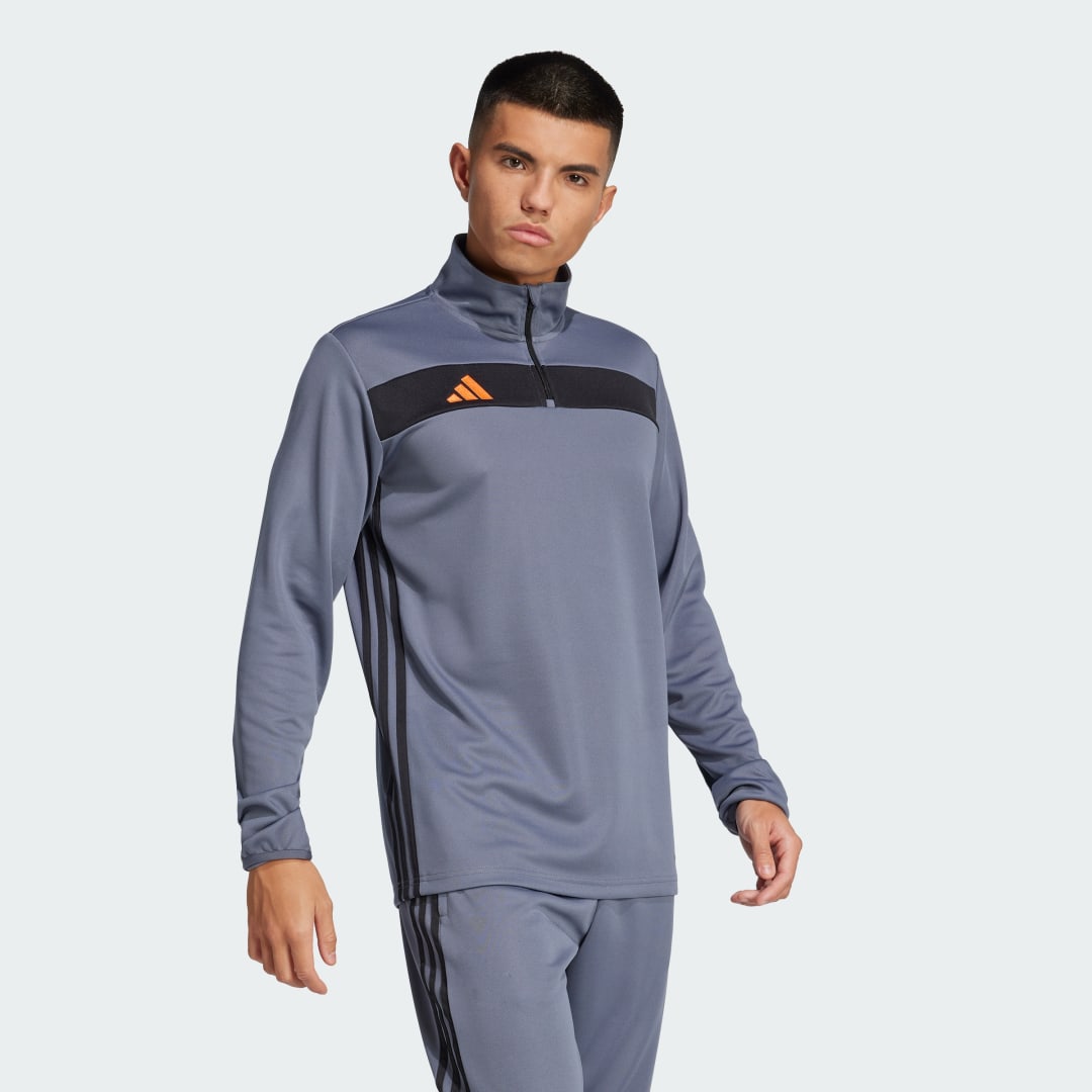 Суитчър adidas Performance Essentials Training Quarter-Zip Top Сиво | JD0435, 1