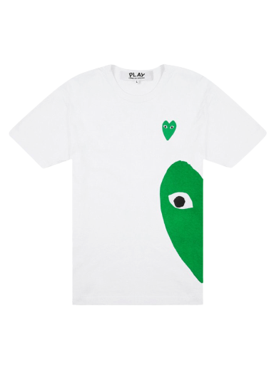 Тениска Comme des Garçons PLAY Green Emblem Heart T-Shirt Бяло | az t062 051 1