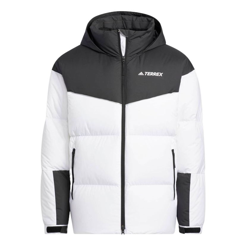 Пухо яке adidas Originals Terrex Hooded Down Puffer Jacket Бяло | HN2007