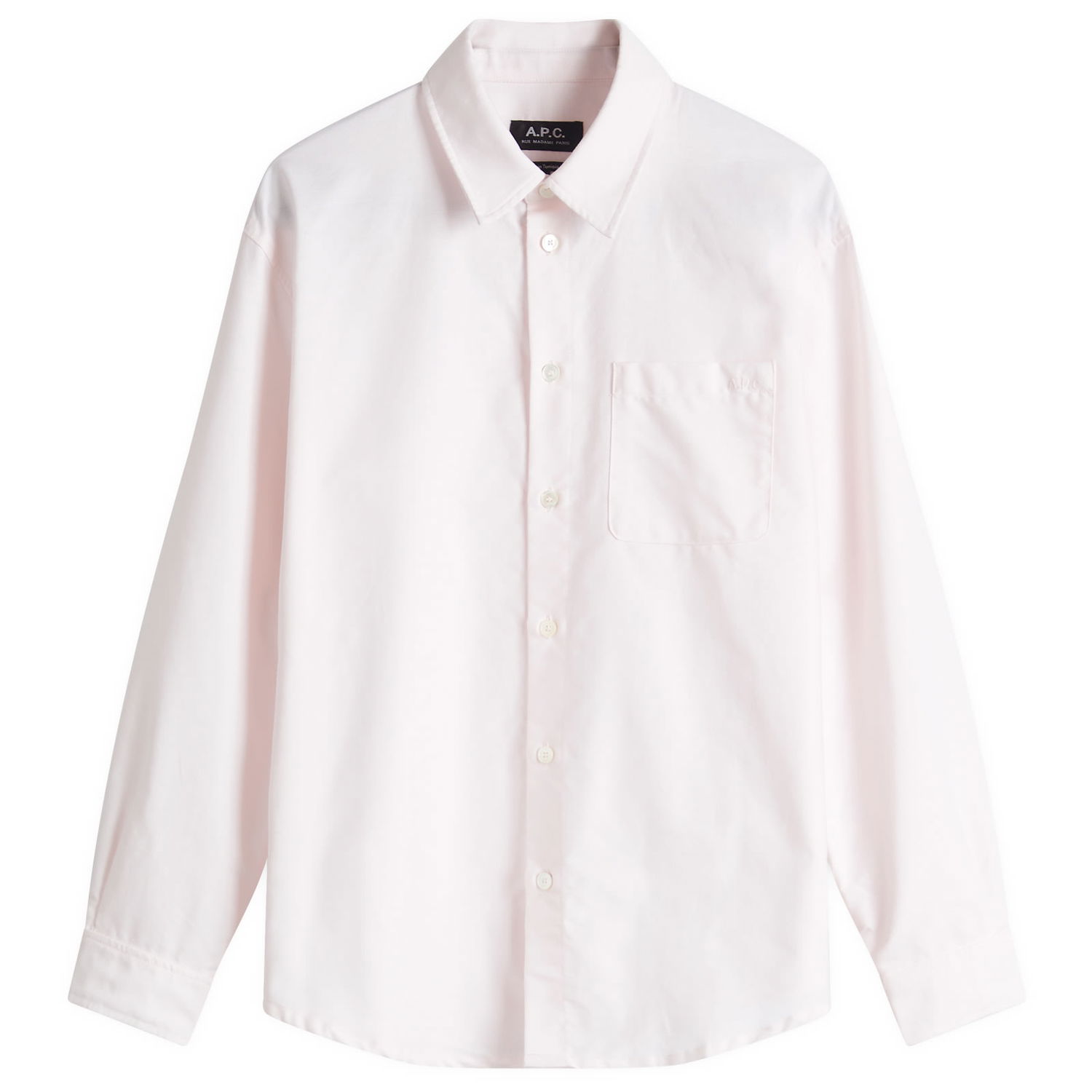 Риза A.P.C. Women's Brodee Boyfriend Shirt, Size X-Small Розово | COECK-F12550, 1