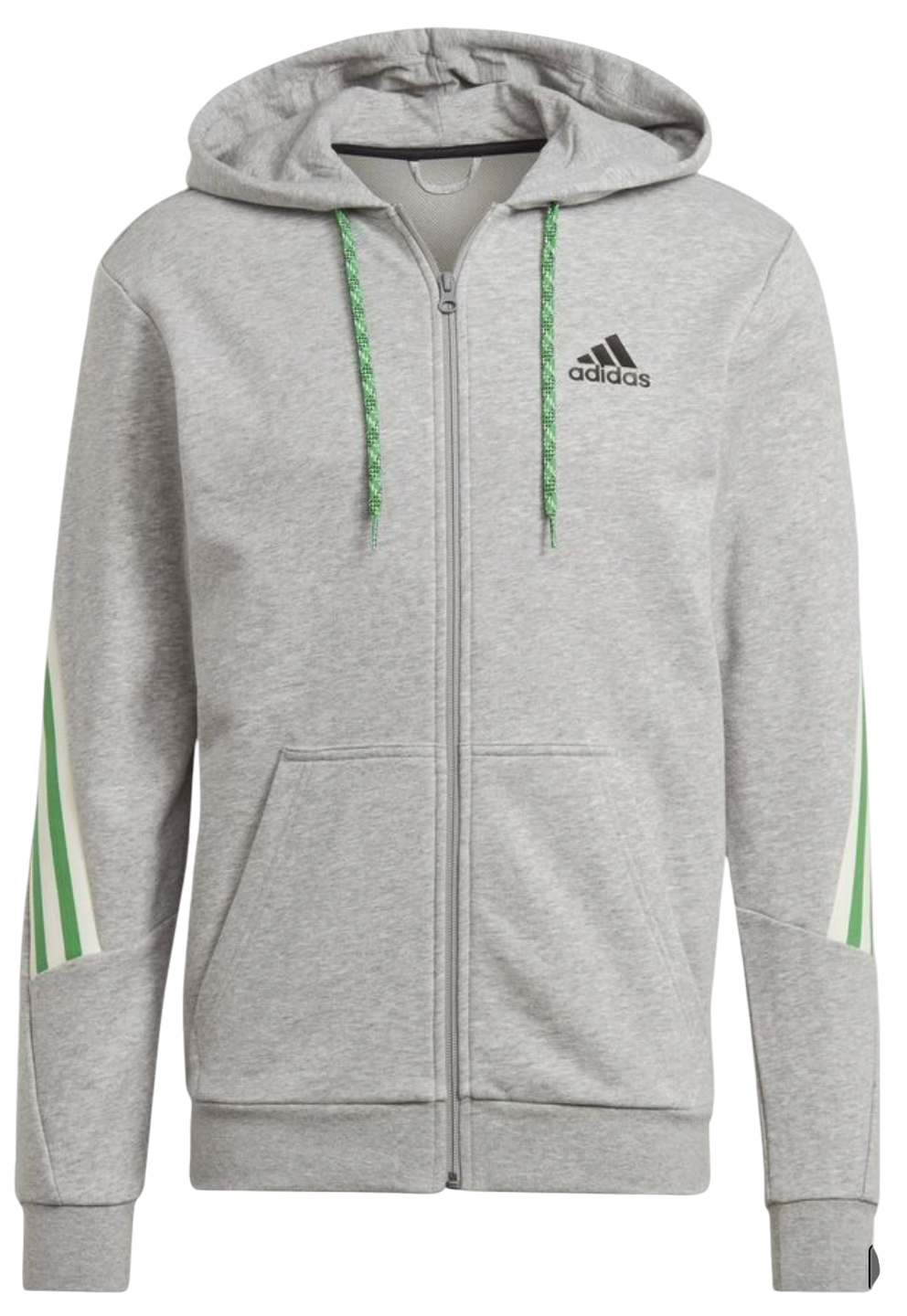 Суитчър adidas Originals 3 Stripes Full-Zip Hoodie Сиво | gm6897, 0