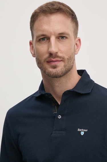 Поло тениска Barbour Barbour Long Sleeve Polo Shirt MML1333 Тъмно синьо | MML1333, 3