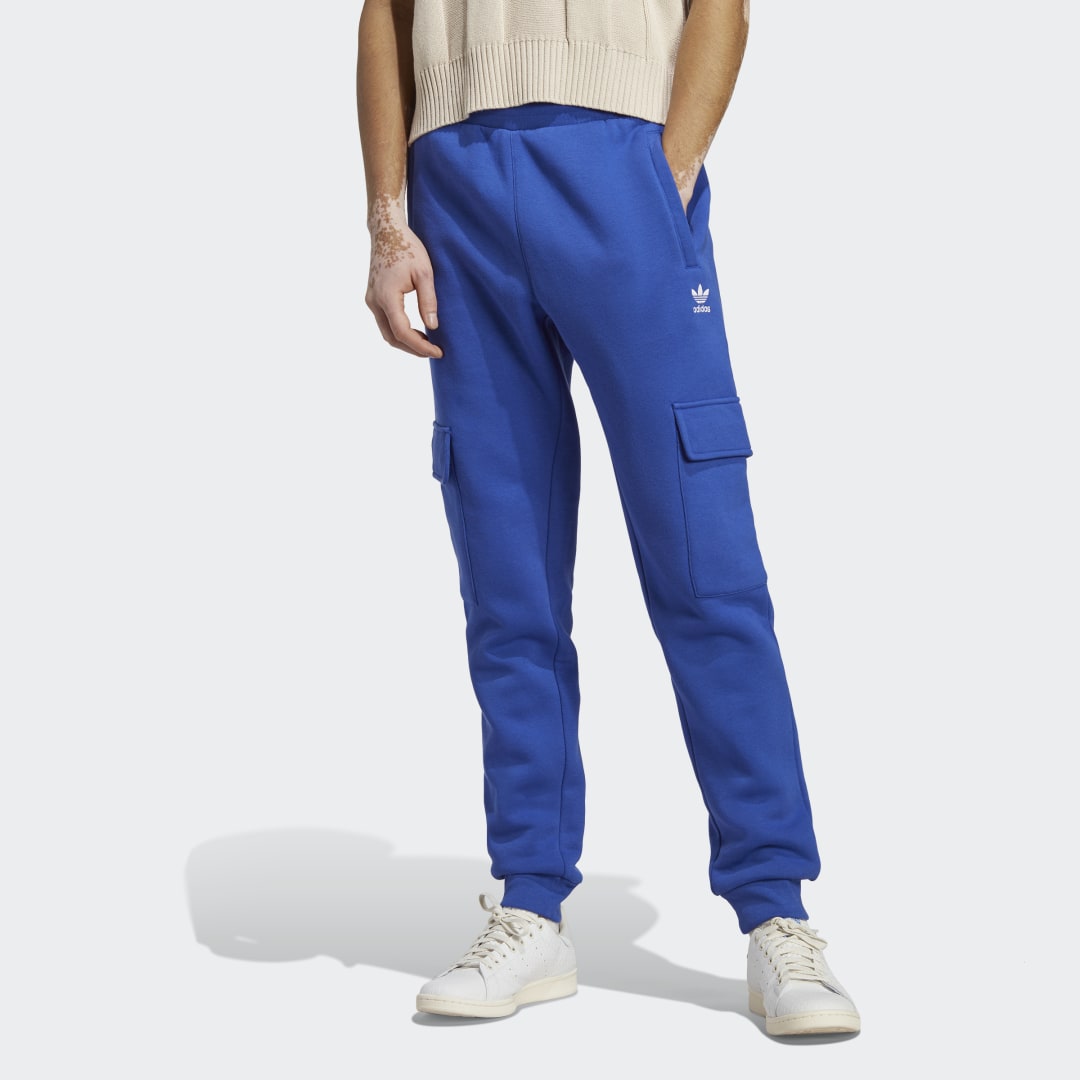 Спортни панталони adidas Originals Sweatpants Trefoil Essentials Cargo Тъмно синьо | IA4781, 0