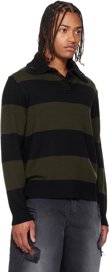 Поло тениска Simone Rocha Simone Rocha Embellished Fuzzy Collar Rugby Polo Многоцветен | VMK13SB 0646, 1