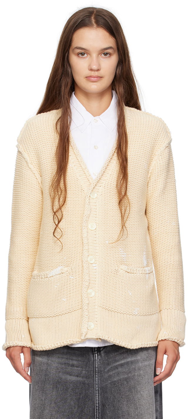 Пуловер R13 R13 Rolled Knit Cardigan Бежово | R13WY151-Y055B, 0