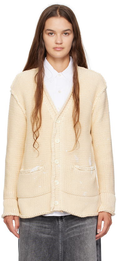 Пуловер R13 R13 Rolled Knit Cardigan Бежово | R13WY151-Y055B, 0