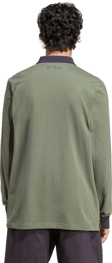 Поло тениска adidas Originals FC Bayern Munich Icon Long Sleeve Polo Shirt Зелено | jn0253, 5
