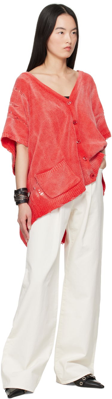 Дънки R13 R13 Damon Pleated Wide Leg Jeans Бяло | R13W3147-D298A, 3