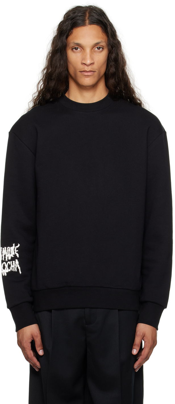 Суитчър Simone Rocha Simone Rocha Ribbon Logo Sweatshirt Черно | 5287P19P20-M 0568, 0