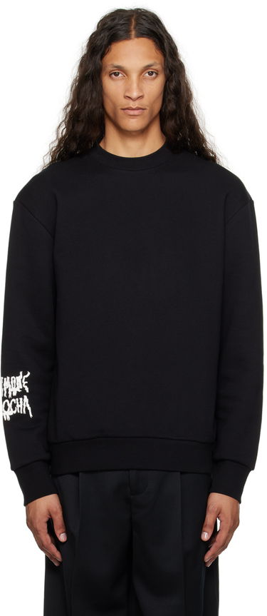 Суитчър Simone Rocha Simone Rocha Ribbon Logo Sweatshirt Черно | 5287P19P20-M 0568, 0