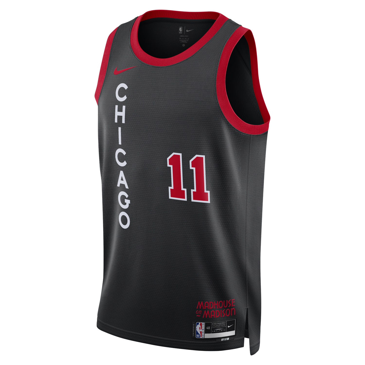 Потник Nike Dri-FIT NBA Swingman DeMar DeRozan Chicago Bulls City Edition 2023/24 - Черно | DX8497-011, 0