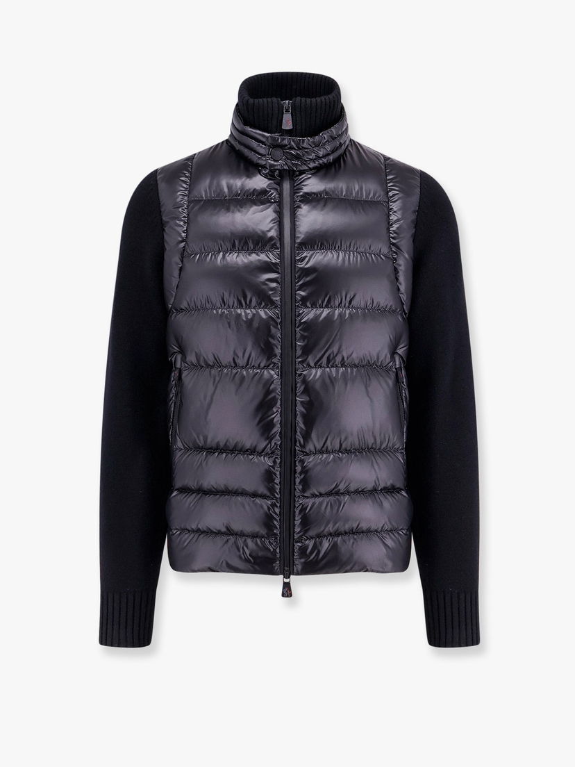 Пухо яке Moncler Hybrid Down & Knit Jacket Черно | 0979B00011M1122999