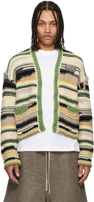 Пуловер Off-White Off-White Premium Quality Striped Knit Cardigan Многоцветен | OMHB02FS25KNI0015000, 0