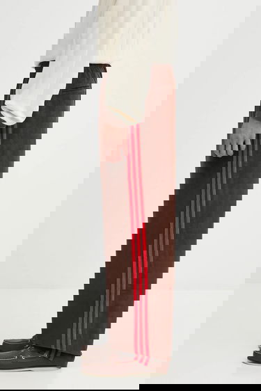 Спортни панталони adidas Originals Originals Cord Wide-Leg Pants with Red Side Stripes Кафяво | JX3108, 0
