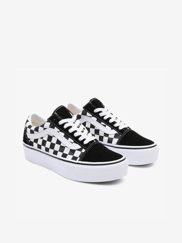 Кецове и обувки Vans UA Old Skool Platform Черно | VN0A3B3UHRK1_(CHECKERBOARD) BLK/TR WHT, 2