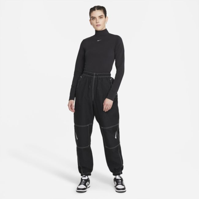 Тениска Nike Sportswear Collection Essentials Mock Top Черно | DD5882-010, 0
