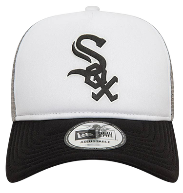 Шапка с козирка New Era Cap Chicago White Sox 9Forty Trucker Black/ Gray Бяло | 60503528, 3