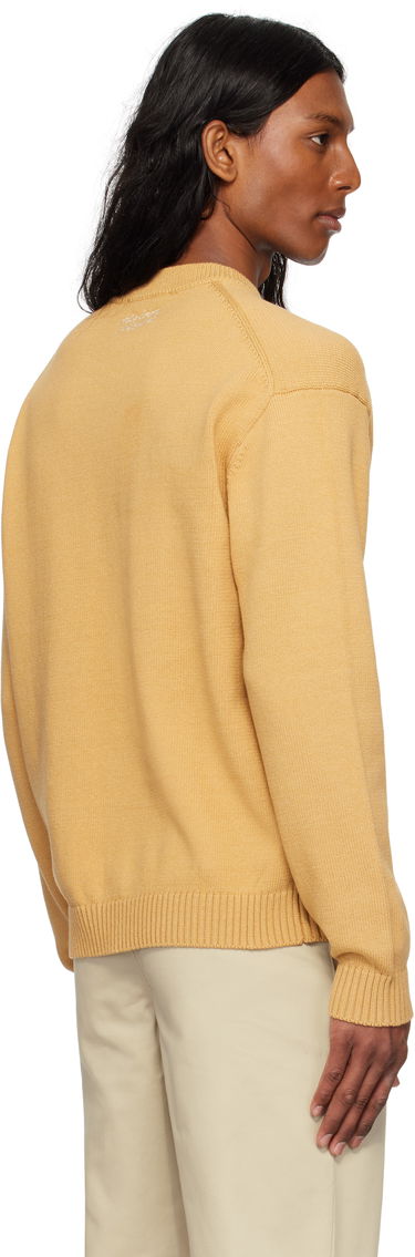 Пуловер MAISON KITSUNÉ Maison Kitsuné Dressed Fox Intarsia Sweater Жълто | OM00802KT1030, 2