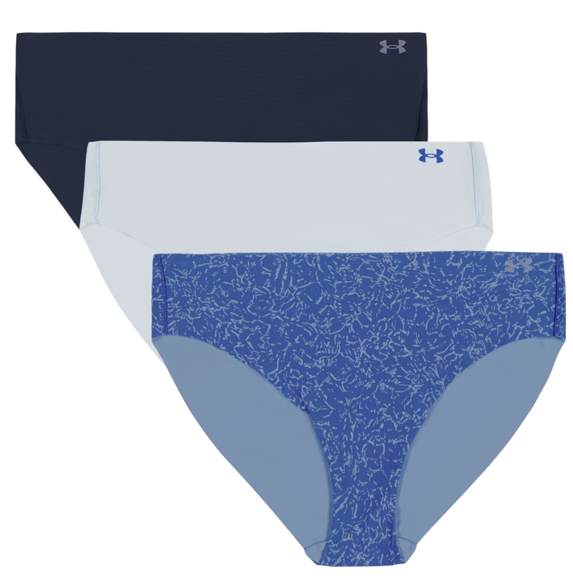гащички Under Armour Under Armour Print 3-Pack Hipster Синьо | 1383898-402