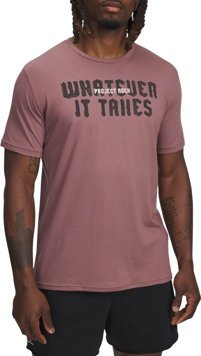 Тениска Under Armour Project Rock Q3 T-Shirt Лилаво | 6005046-651, 0