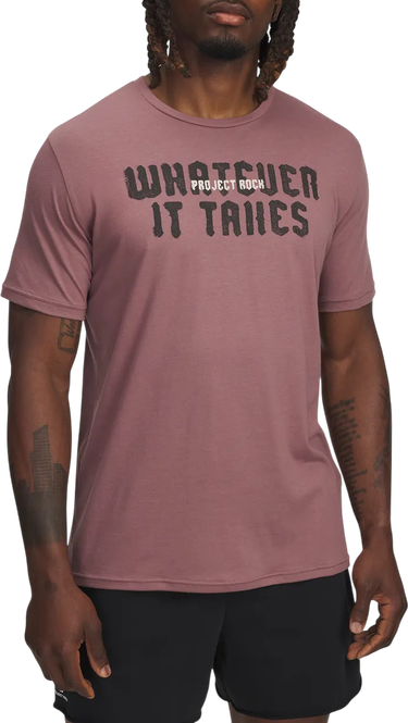 Тениска Under Armour Project Rock Q3 T-Shirt Лилаво | 6005046-651, 0