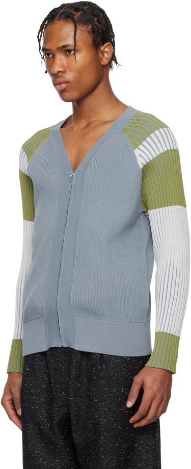 Пуловер KIKO KOSTADINOV Kiko Kostadinov Inex Zip Cardigan Синьо | KKSS25KN03-114, 3