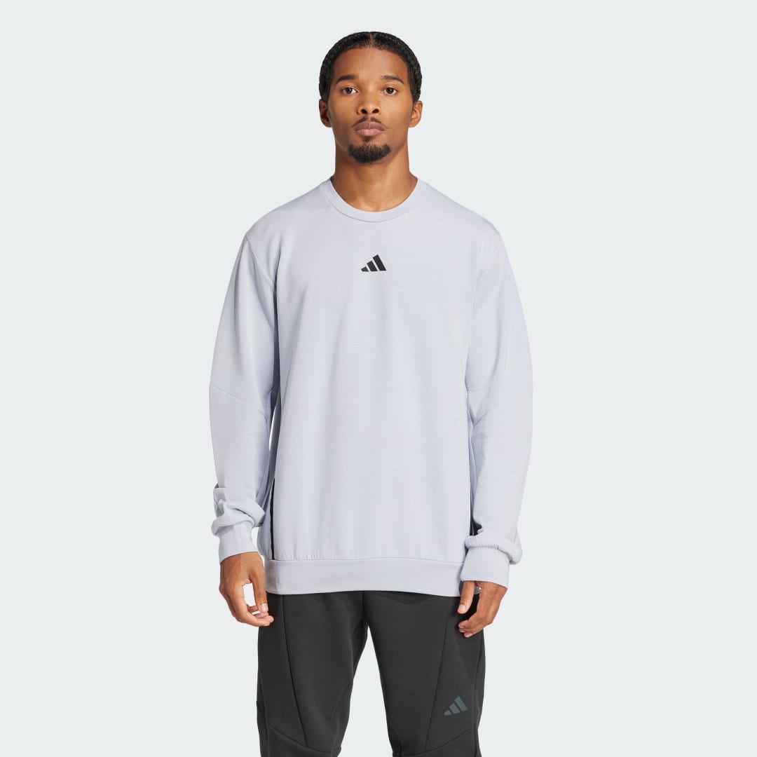 Суитчър adidas Performance Designed for Training Crew Sweatshirt Лилаво | JP0927, 0