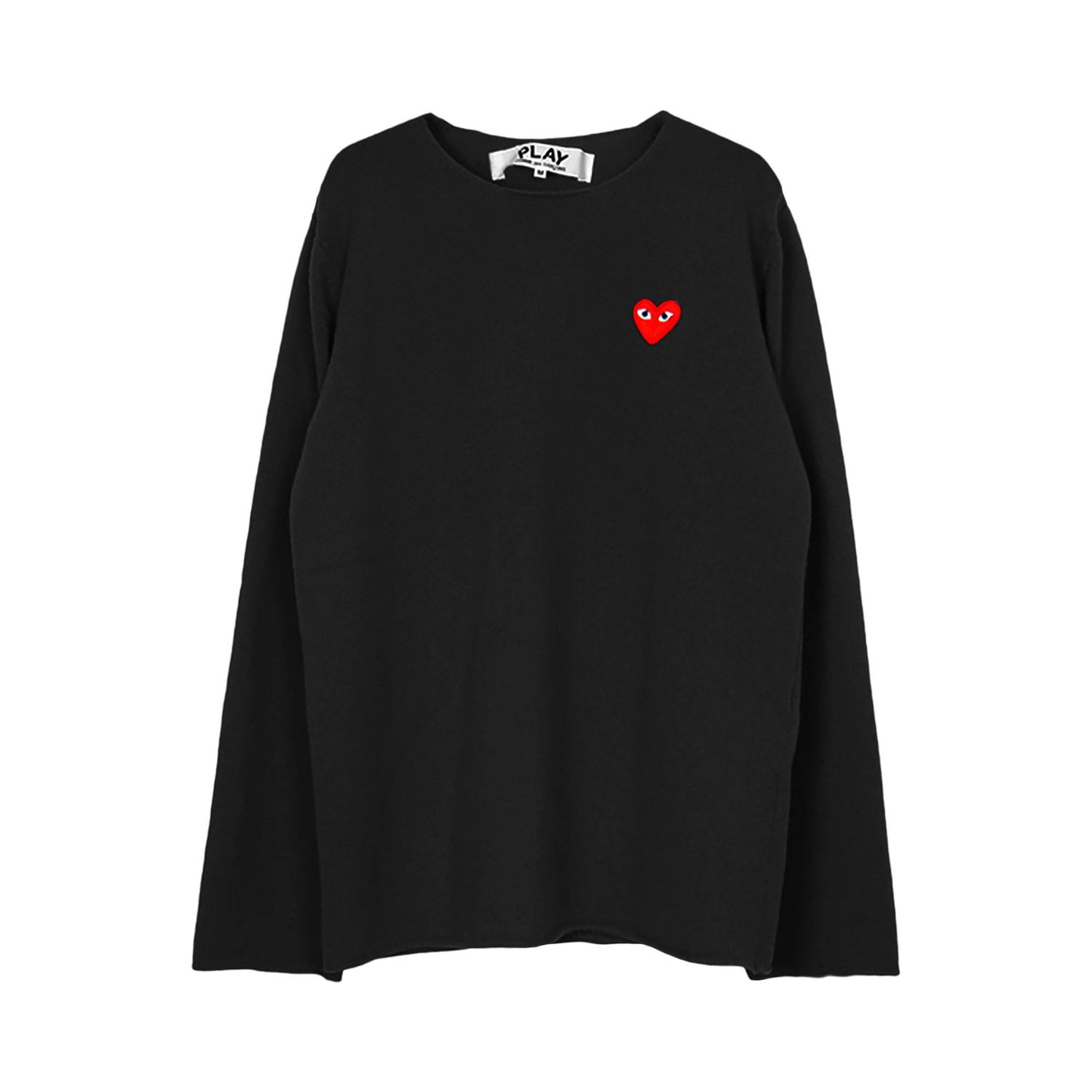 Пуловер Comme des Garçons PLAY Red Heart Crewneck Черно | AZ N068 051 1, 1