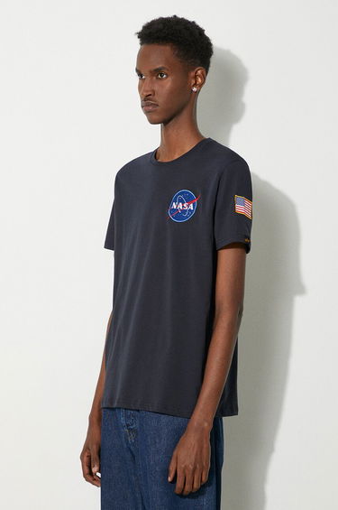 Тениска Alpha Industries Space Shuttle Tee Тъмно синьо | 176507-07, 4