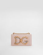 Dg Girls Calfskin Leather Phone Bag Onesize