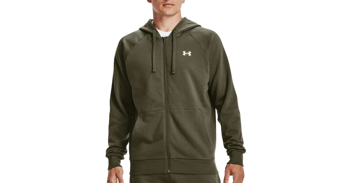 Суитчър Under Armour Rival Cotton Full-Zip Hoodie Зелено | 1357106-390, 1