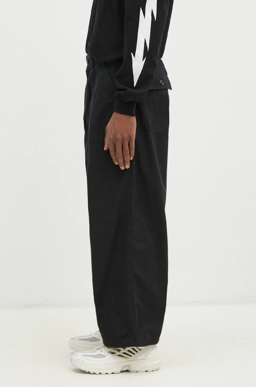 Карго панталони Neighborhood NEIGHBORHOOD Cotton Pleated Trousers Черно | 242AQNH.PTM02, 1