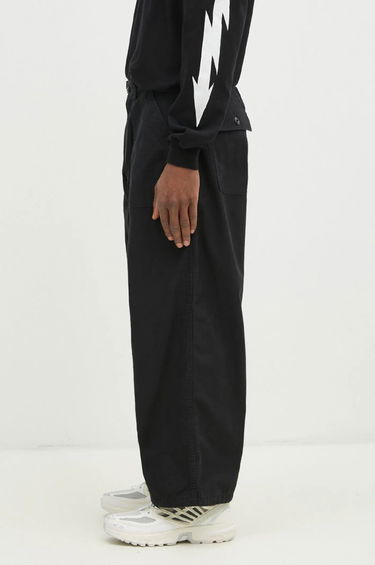 Карго панталони Neighborhood NEIGHBORHOOD Cotton Pleated Trousers Черно | 242AQNH.PTM02, 1