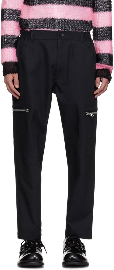 Карго панталони Comme des Garçons Homme Deux Irregular Pin Head Trousers Черно | DO-P024-051, 0