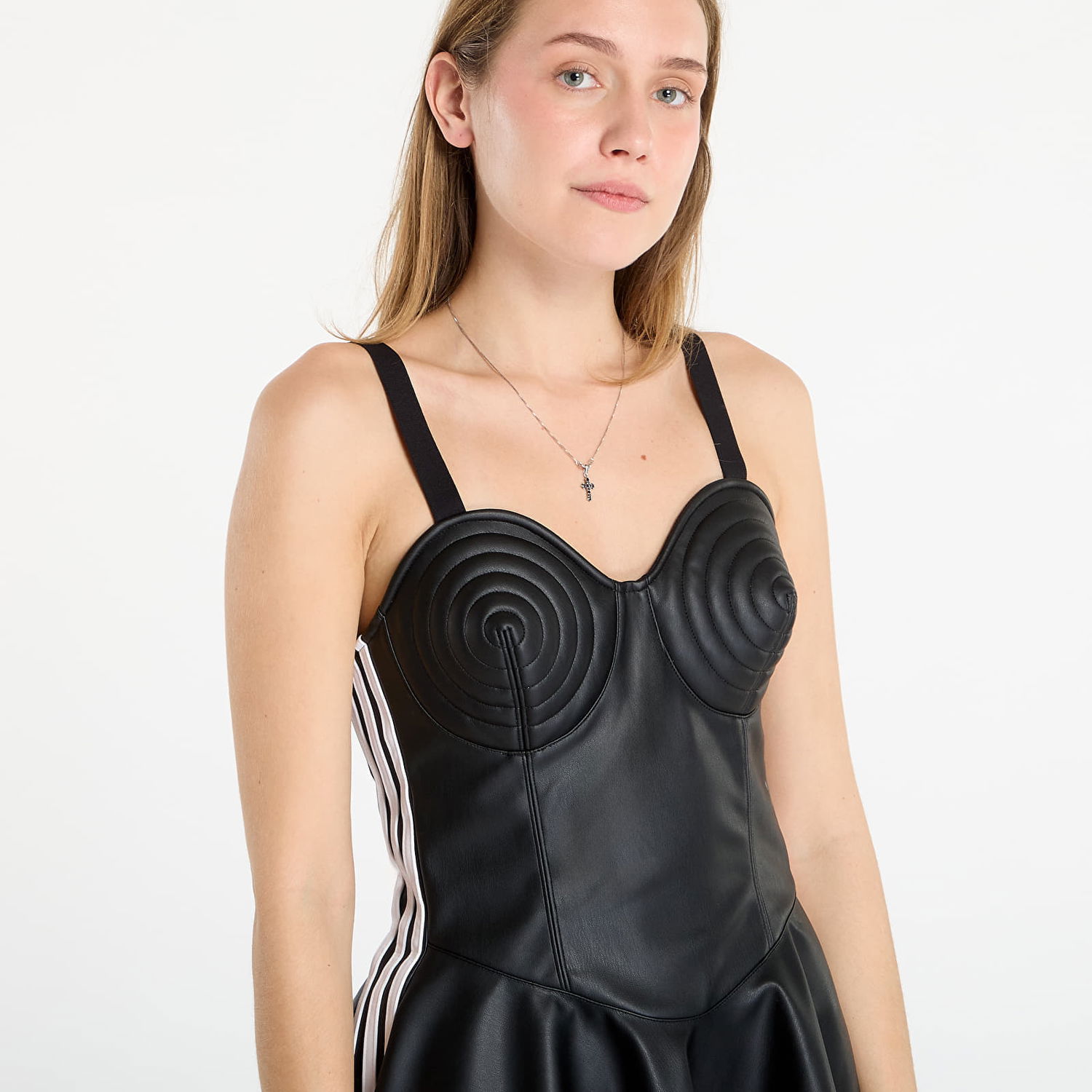 Pокля adidas Performance Jeremy Scott Faux-Leather Dress Черно | JW0833, 1