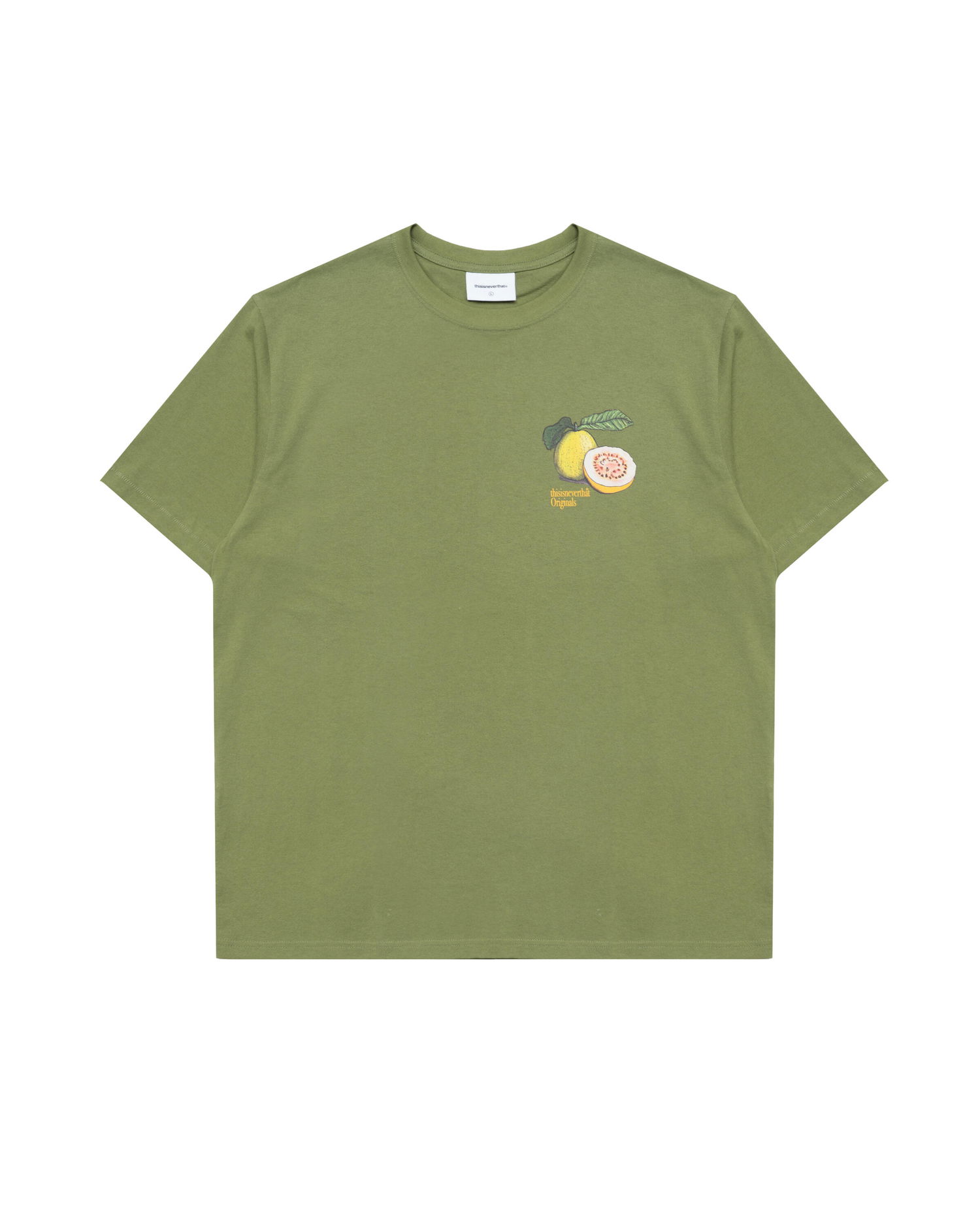 Тениска thisisneverthat Thisisneverthat Guava Graphic T-Shirt Зелено | TN253TTSST09-MSGR, 0
