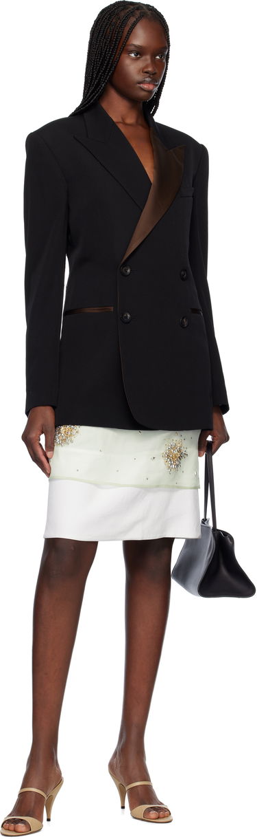 Палта Wales Bonner Wales Bonner Rise Tuxedo Double-Breasted Blazer Черно | MS25JA05-WV03-999, 3